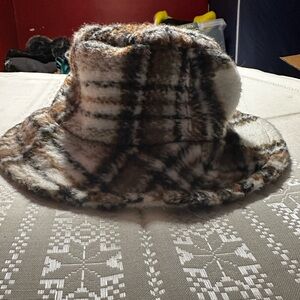 Brown Plaid Bucket Hat